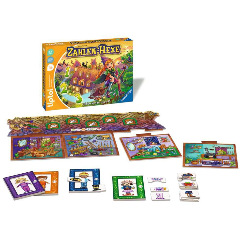 Ravensburger tiptoi Zahlen-Hexe, Brettspiel