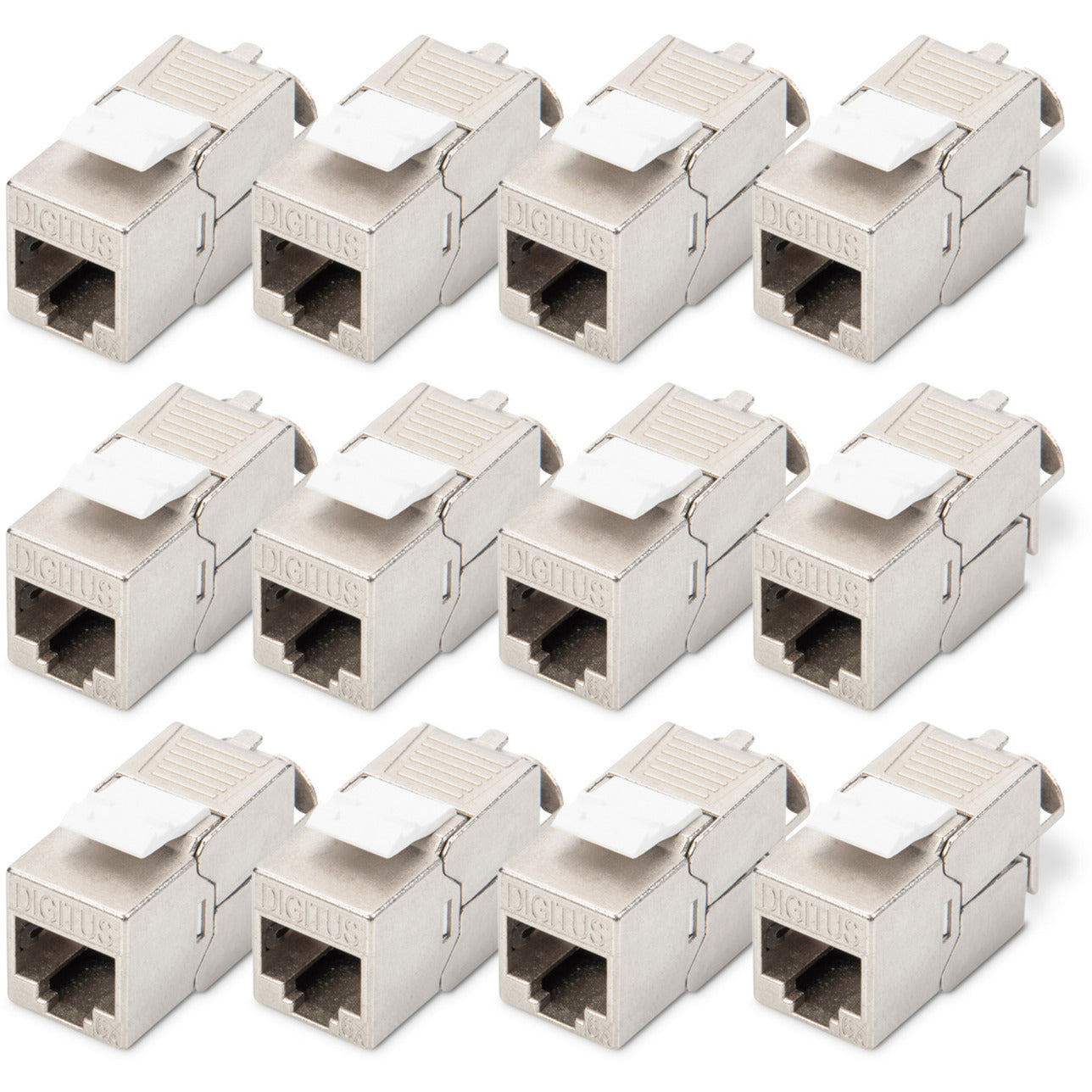 CAT 6A Keystone Modul geschirmt werkzeugfrei 12 Stk., Keystone-Modul