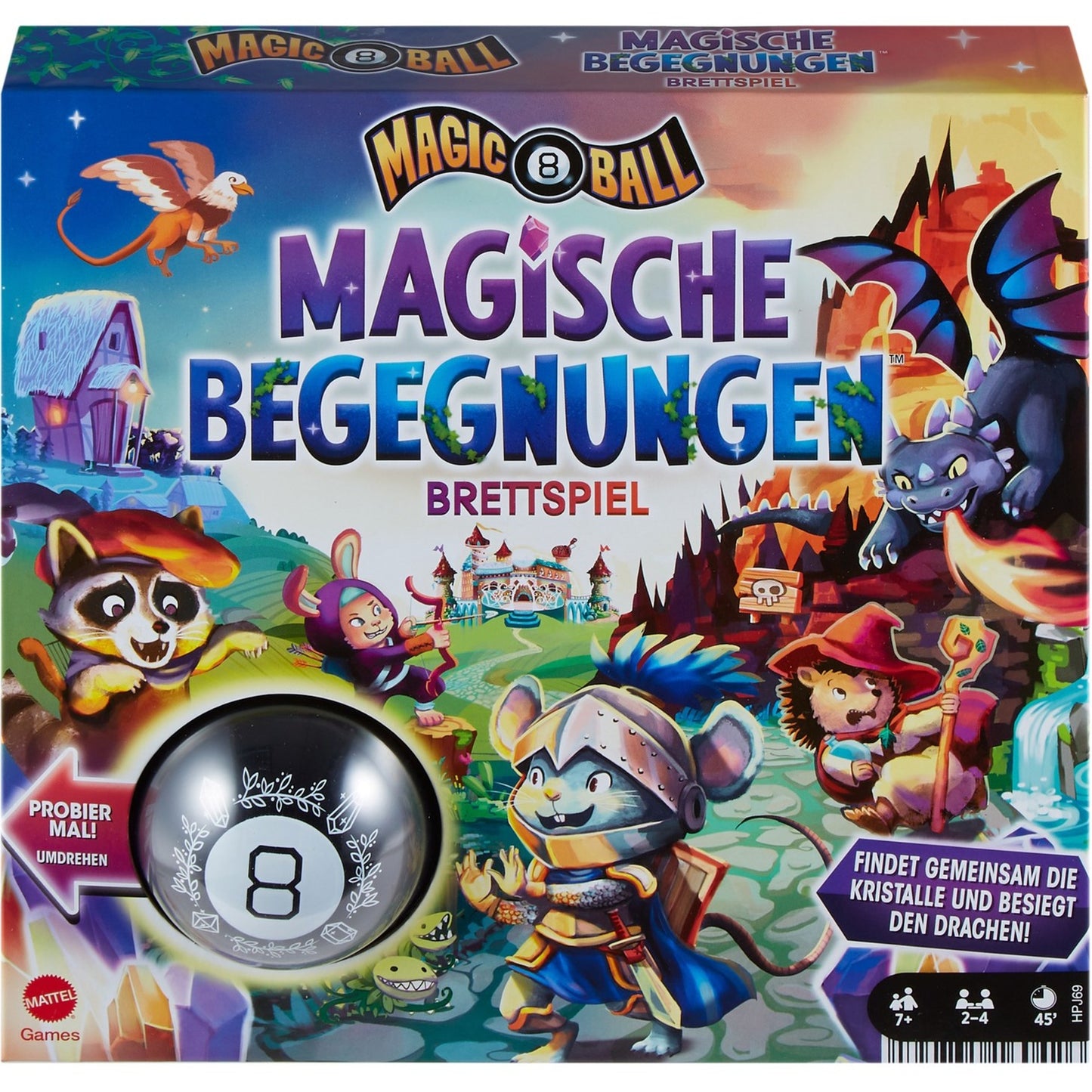 Mattel Games Magic 8 Ball - Magische Begegnungen, Brettspiel