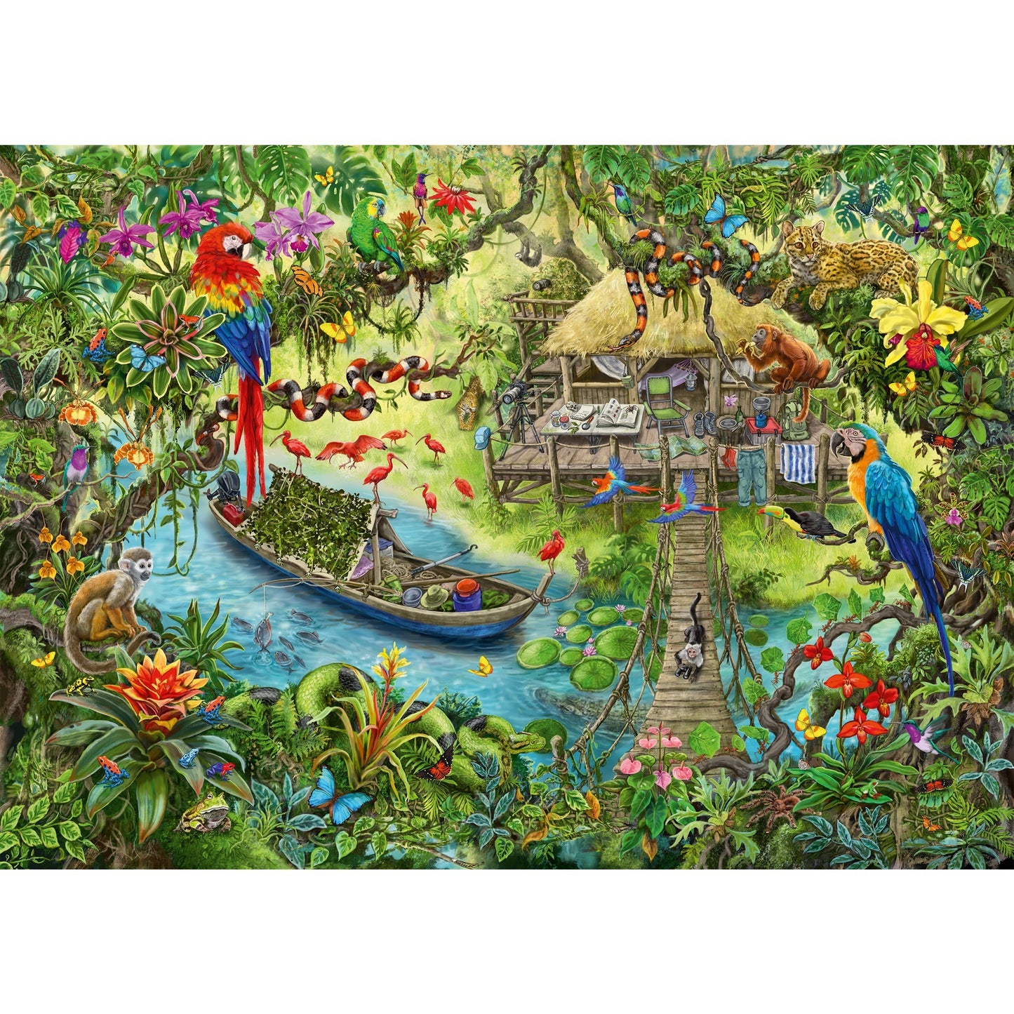 Ravensburger EXIT Puzzle Kids - Die Dschungelexpediton