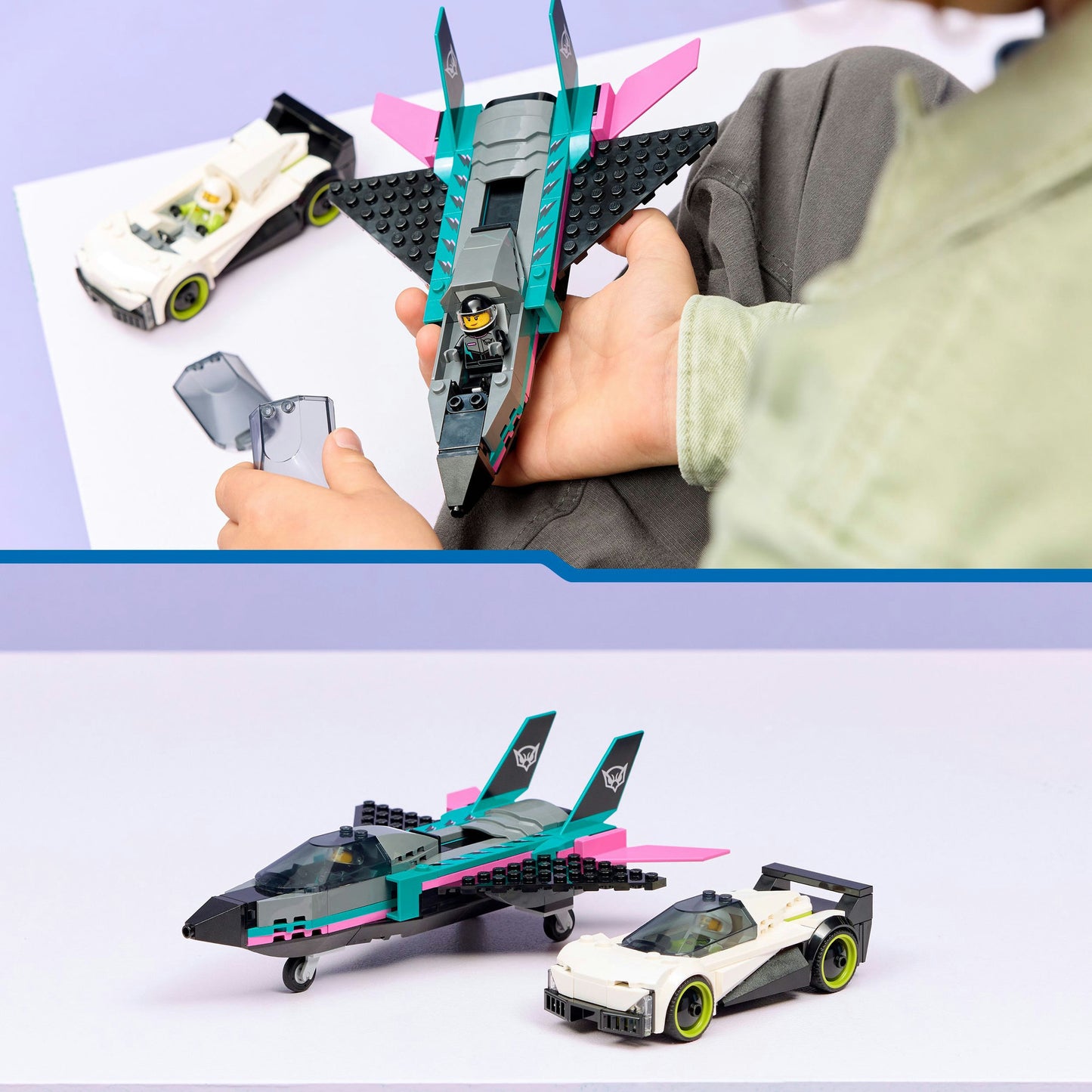 60489 City Düsenflieger vs. Rennauto, Konstruktionsspielzeug