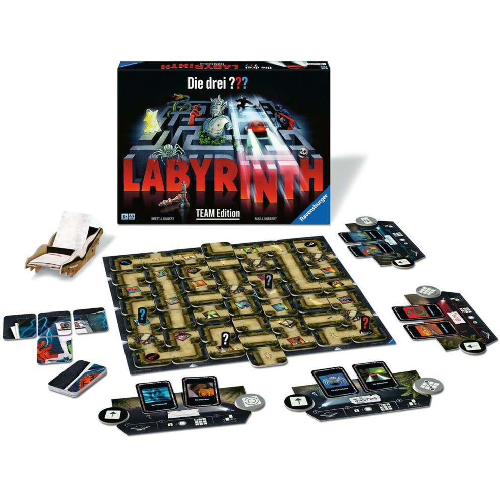 Ravensburger Die drei ??? Labyrinth - Team Edition, Brettspiel