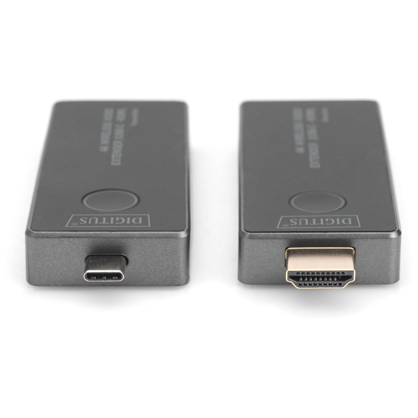 Digitus 4K Wireless Video Extender USB-C > HDMI, 30 Meter, HDMI Verlängerung (schwarz/silber, Sendeeinheit + Empfängereinheit)