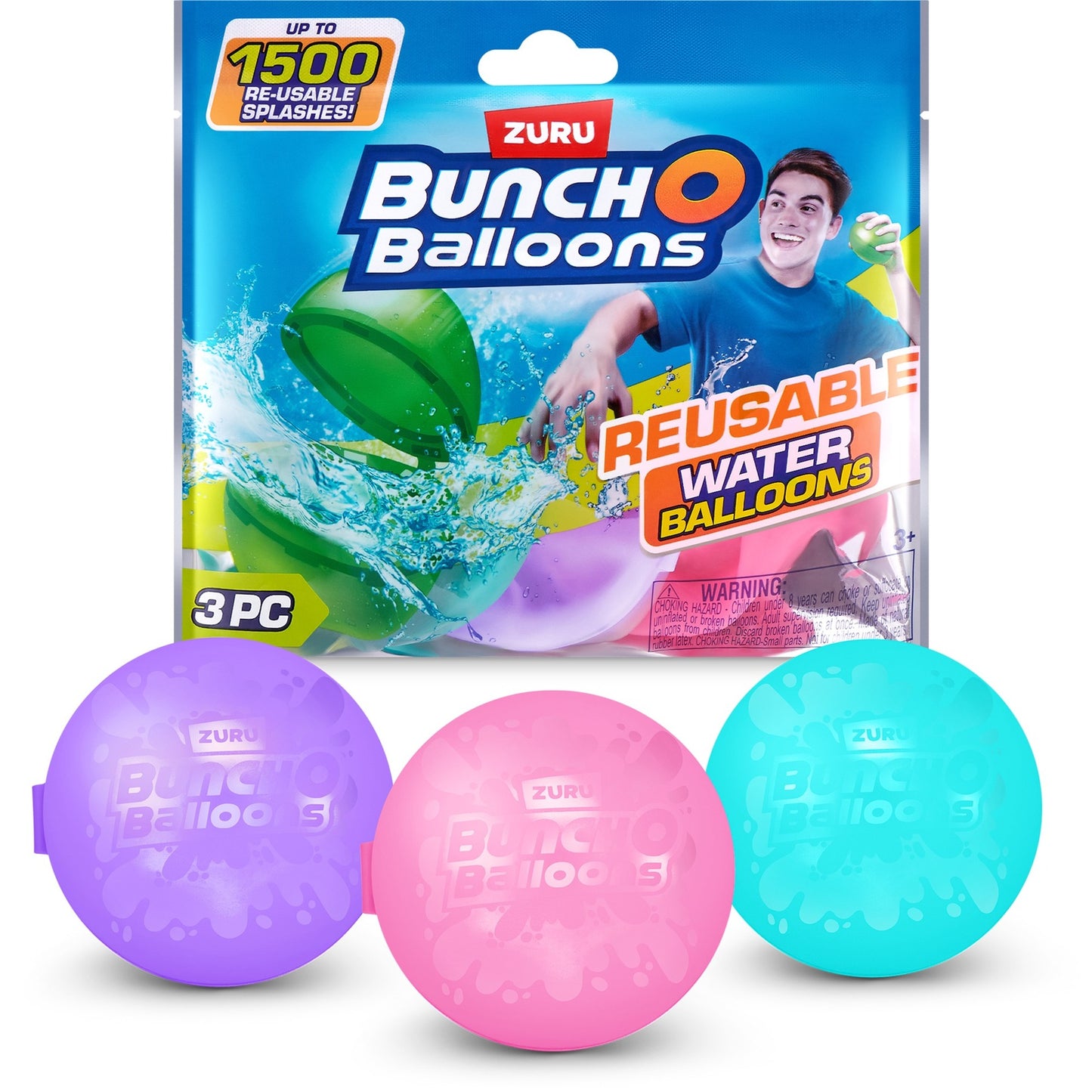 ZURU Bunch O Balloons wiederverwendbare Wasserballons 3er Pack