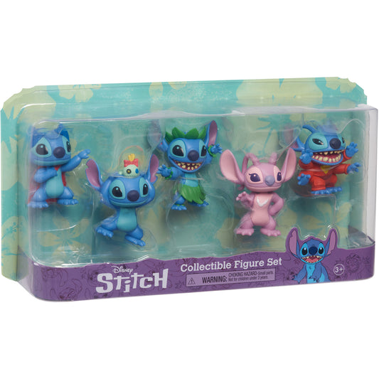 Disney Stitch Sammelfigurenbox mit 5 Figuren, Spielfigur
