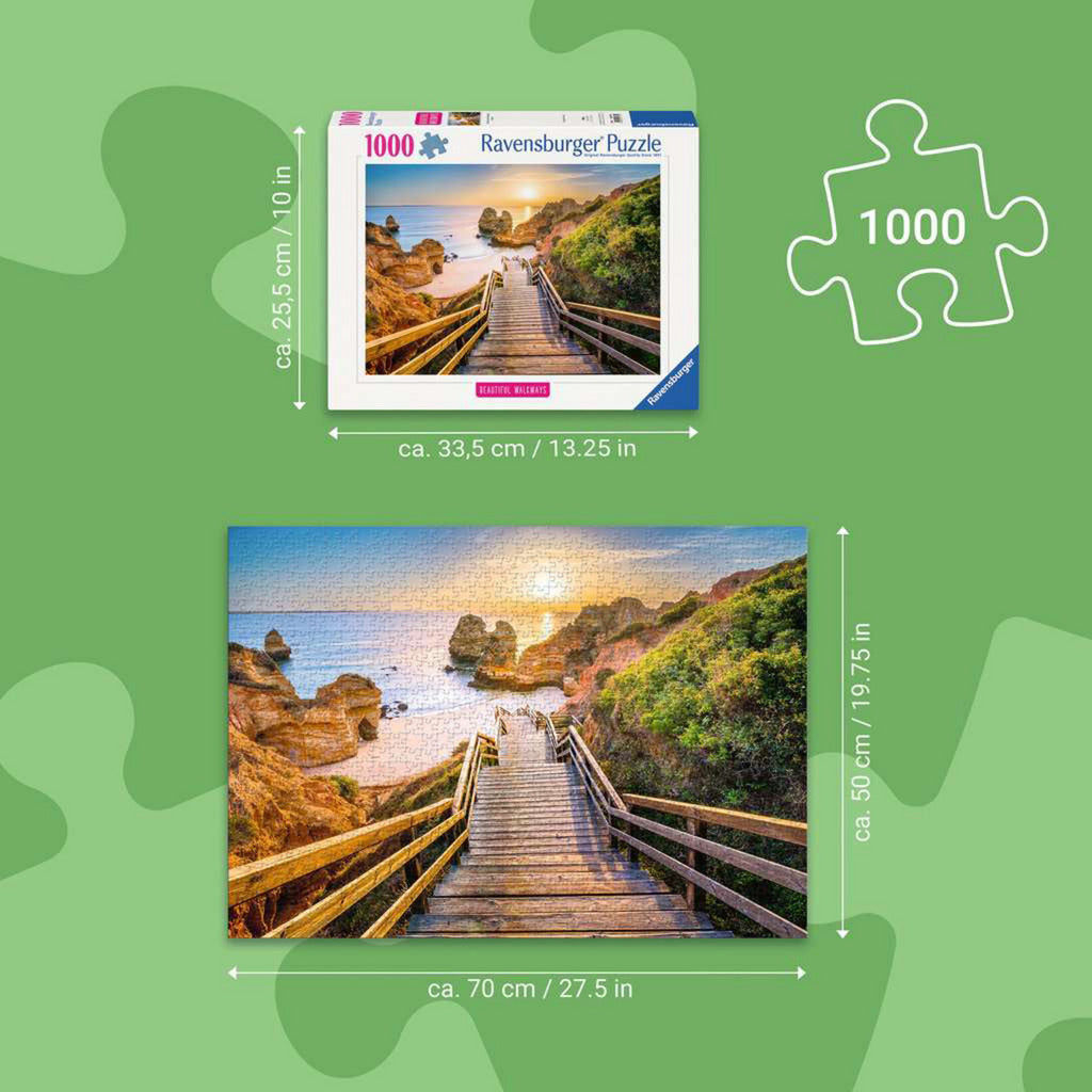 Puzzle Beautiful Walkways - Holztreppe zum Praio do Camillo