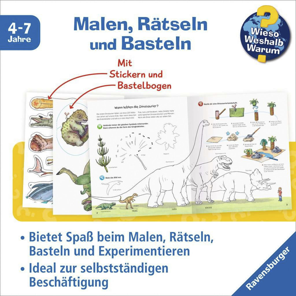 Wieso? Weshalb? Warum? aktiv-Heft - Dinosaurier, Lernbuch