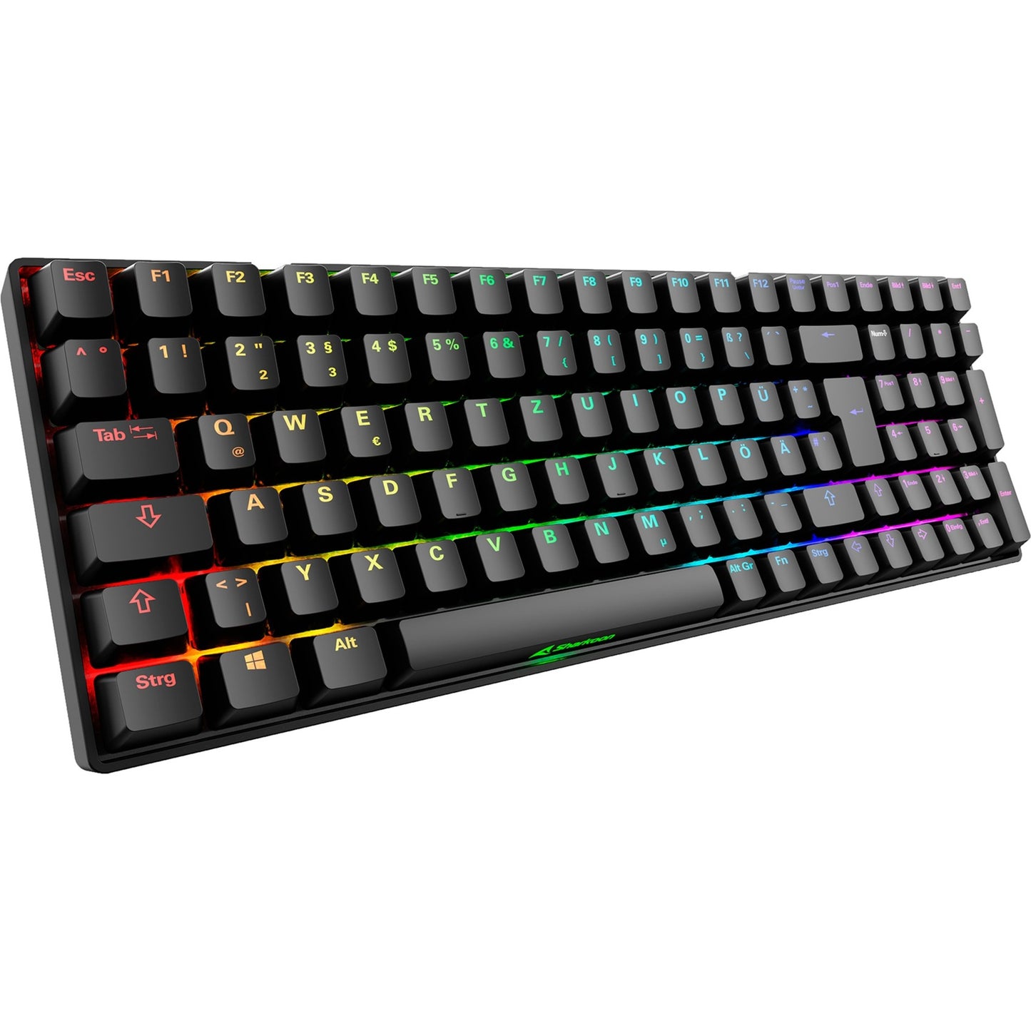 Sharkoon SKILLER SGK50 S2 (schwarz, DE-Layout, Gateron Brown)