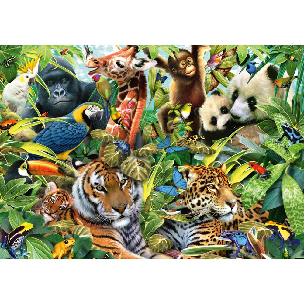 Schmidt Spiele Puzzle Kunterbunte Tierwelt