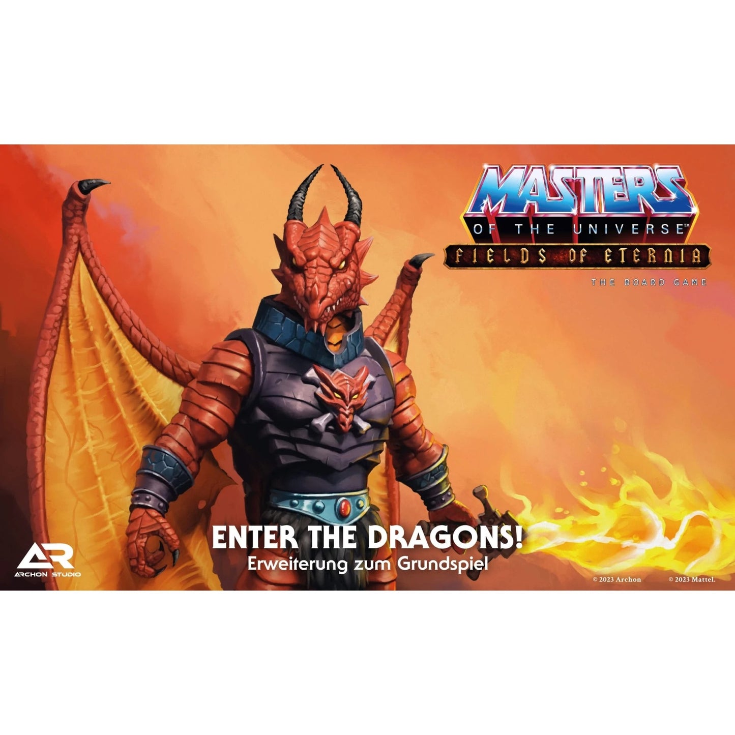 Asmodee Masters of the Universe Fields of Eternia - Enter the Dragons!, Brettspiel