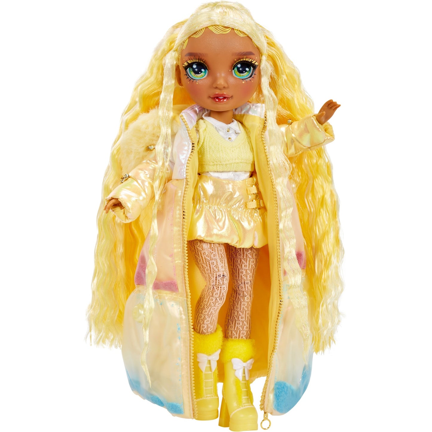 MGA Entertainment Rainbow High Winter Wonderland Doll - Sunny (Yellow)