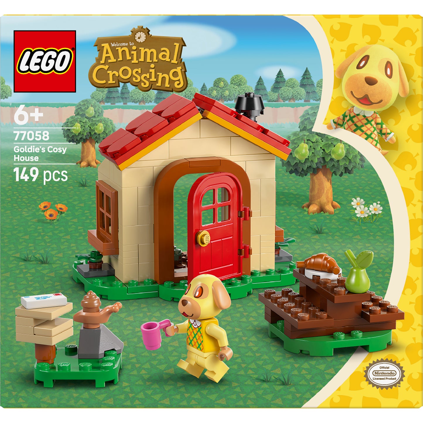 77058 Animal Crossing Bienchens gemütliches Haus, Konstruktionsspielzeug