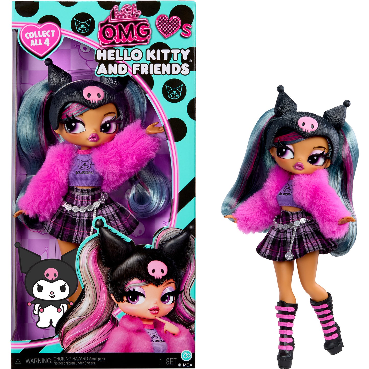 L.O.L. Surprise O.M.G. Hello Kitty & Friends - Kuromi, Puppe