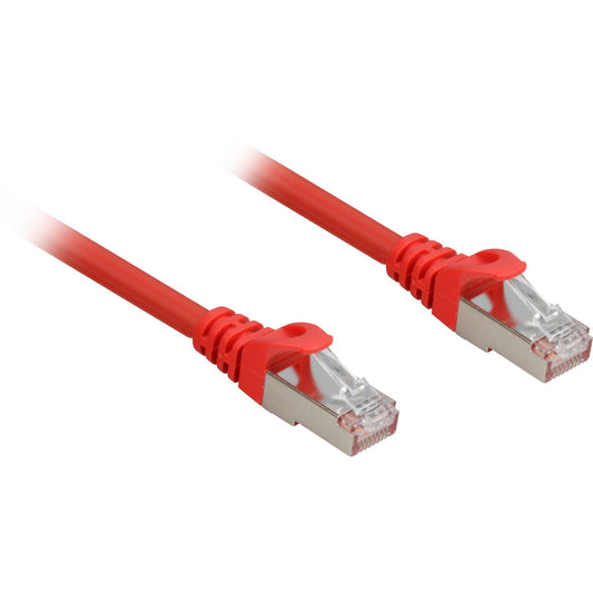 Sharkoon Patchkabel RJ45 Cat.6a SFTP (rot, 5 Meter, LSOH (Halogenfrei))