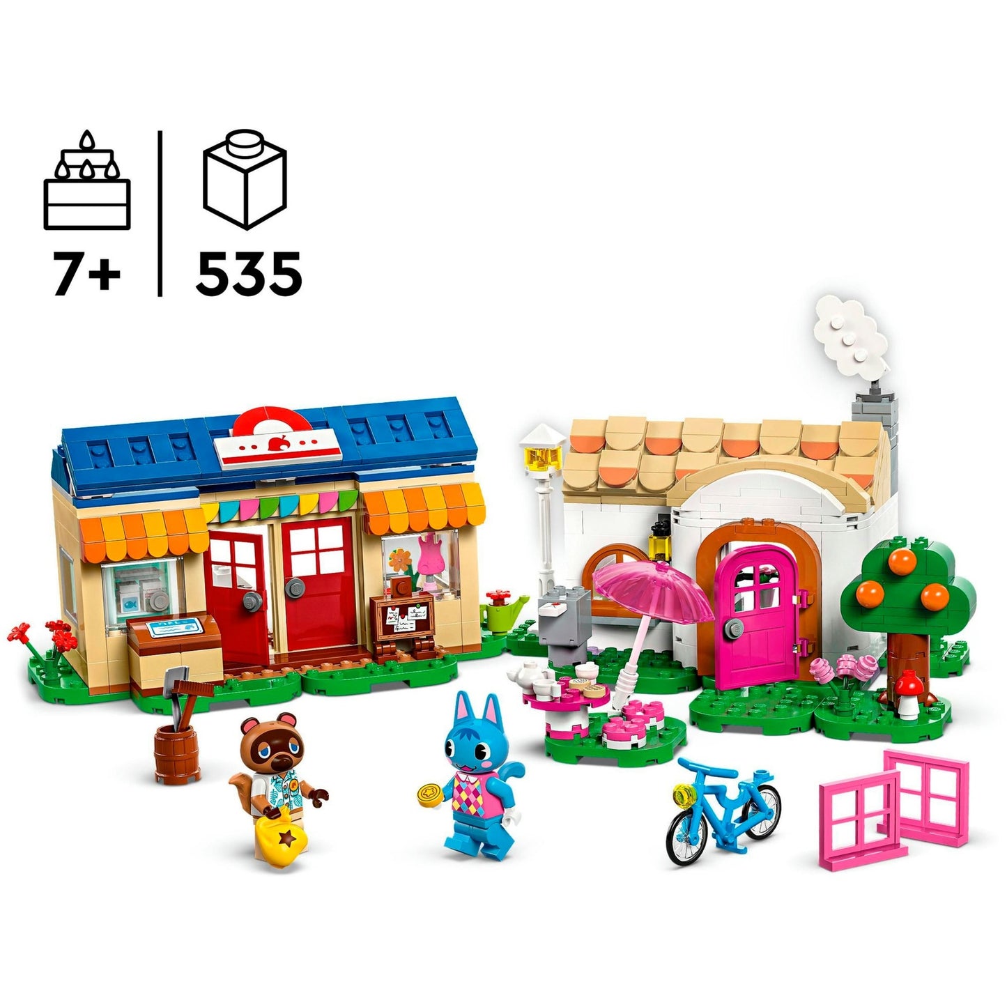 LEGO 77050 Animal Crossing Nooks Laden & Sophies Haus, Konstruktionsspielzeug