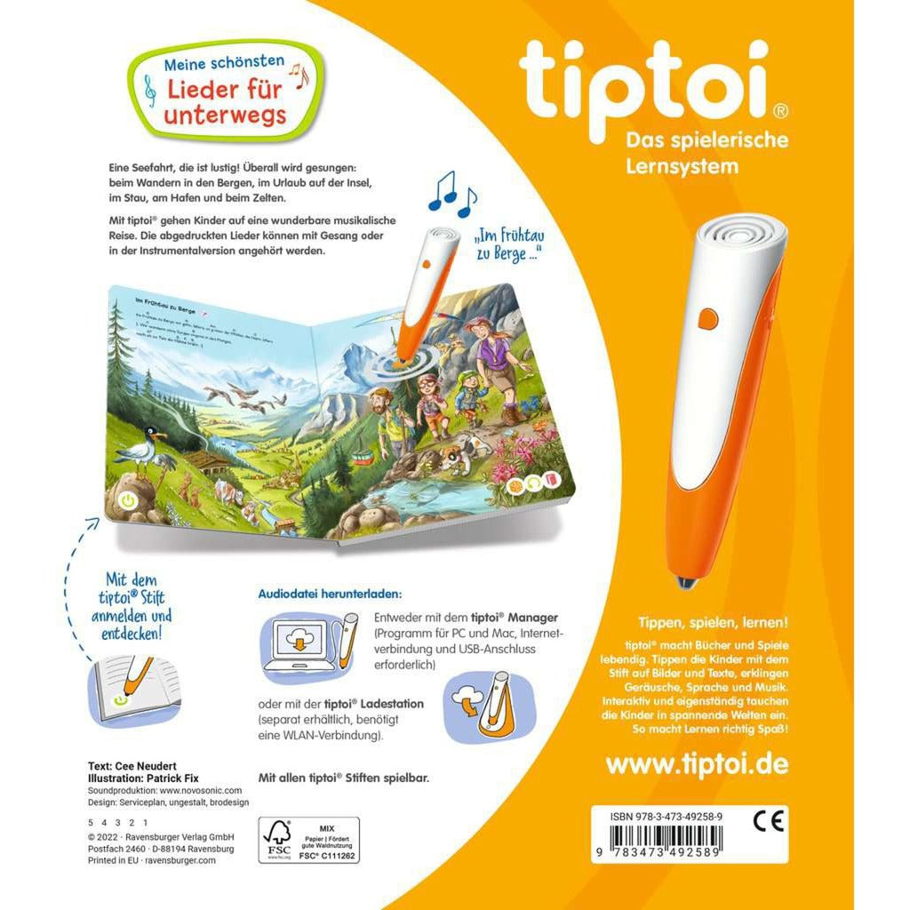 Ravensburger tiptoi Meine schönsten Lieder für unterwegs