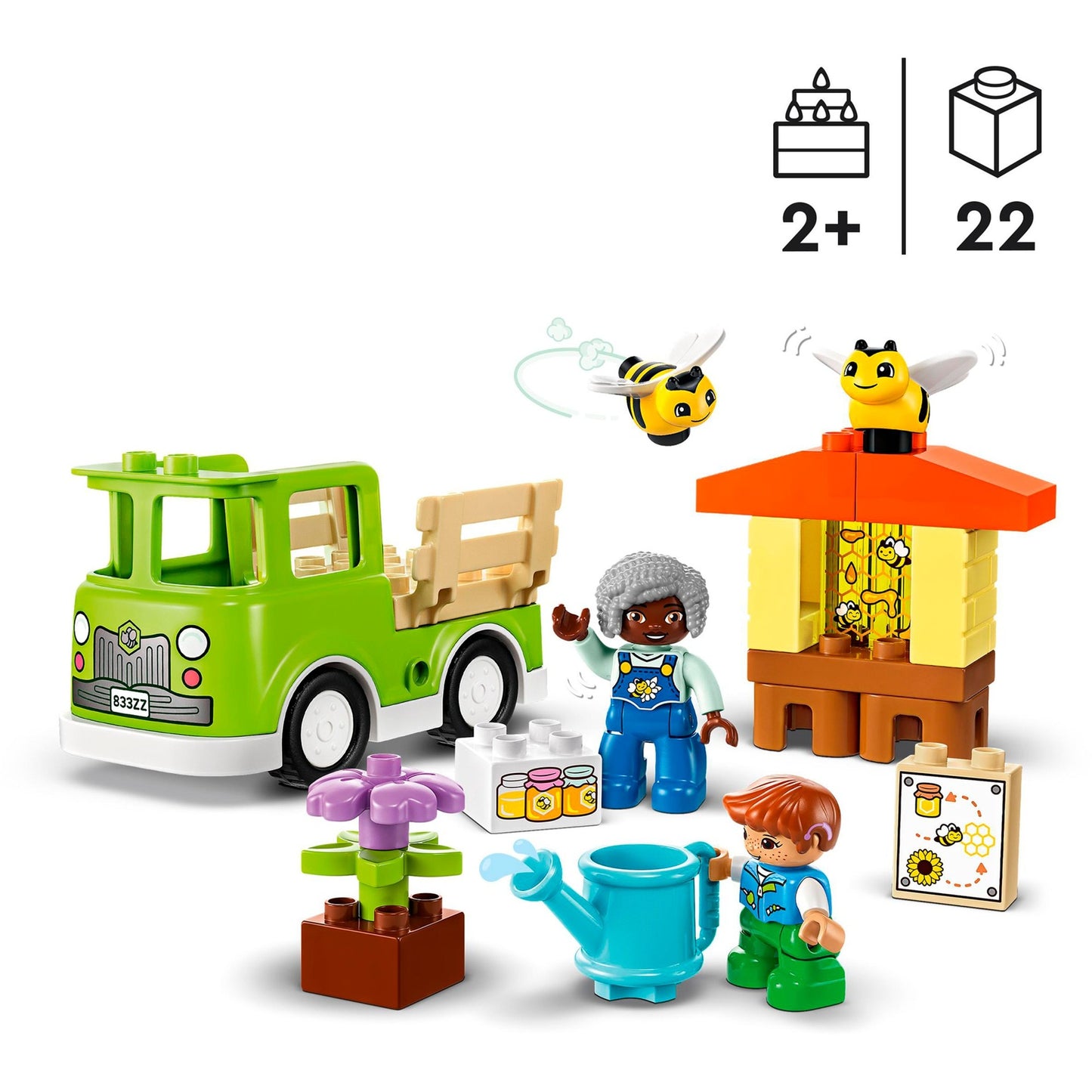 LEGO 10419 DUPLO Imkerei und Bienenstöcke, Konstruktionsspielzeug