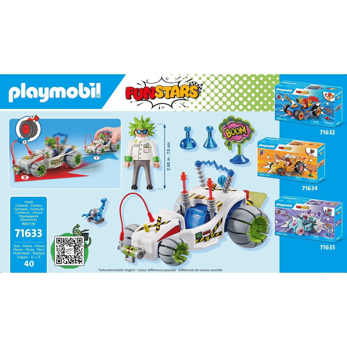 PLAYMOBIL 71633 Funstars Rasender Professor, Konstruktionsspielzeug