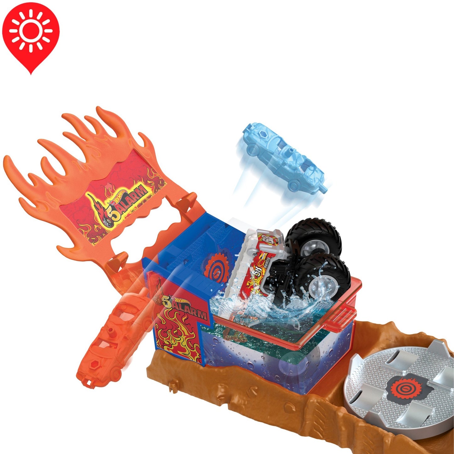 Hot Wheels Monster Trucks Arena World: 5-Alarm-Rettungsaktion, Spielfahrzeug