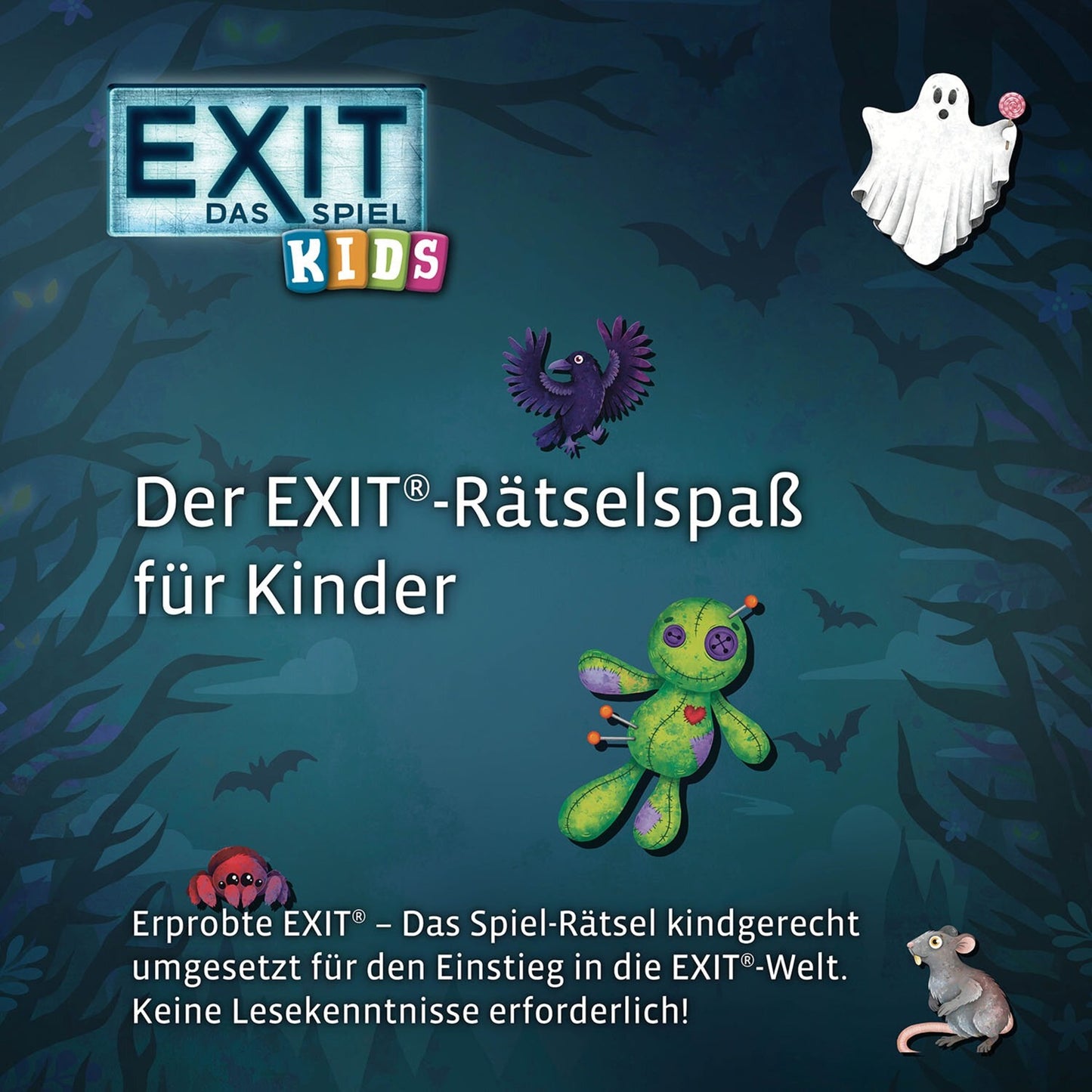 KOSMOS EXIT - Das Spiel Kids: Gruseliger Rätselspaß, Partyspiel