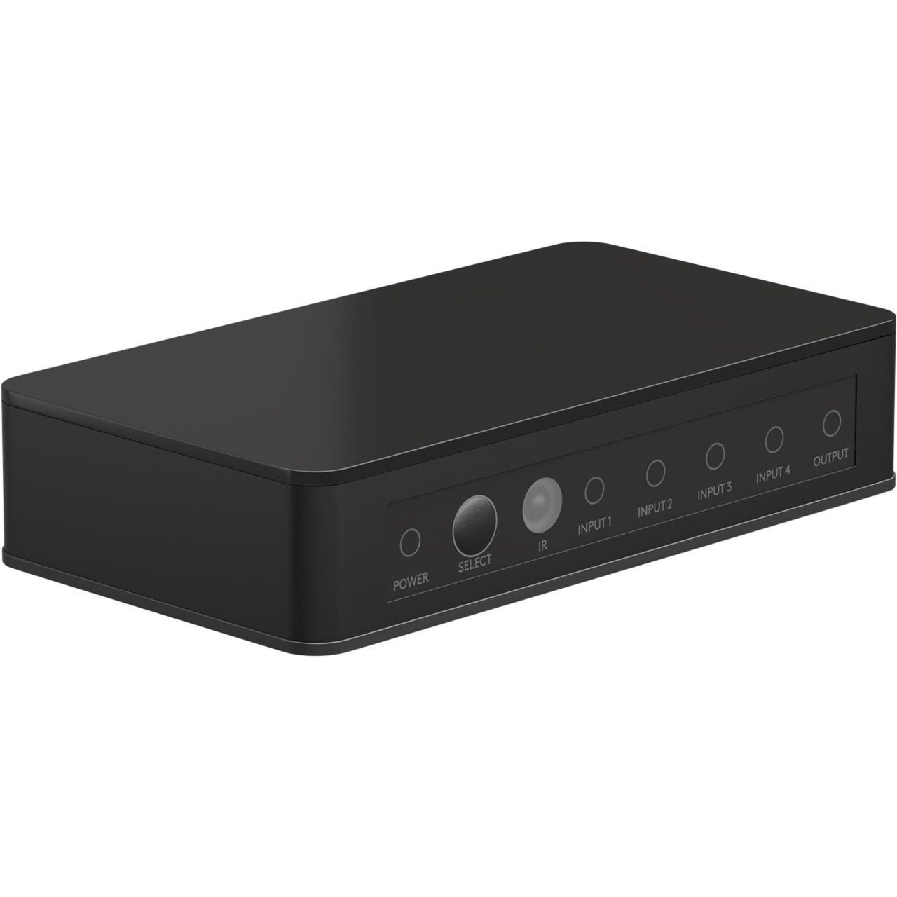 Goobay HDMI-Umschaltbox 4 auf 1 (4K @ 60Hz), HDMI Switch (schwarz, mit Fernbedienung)