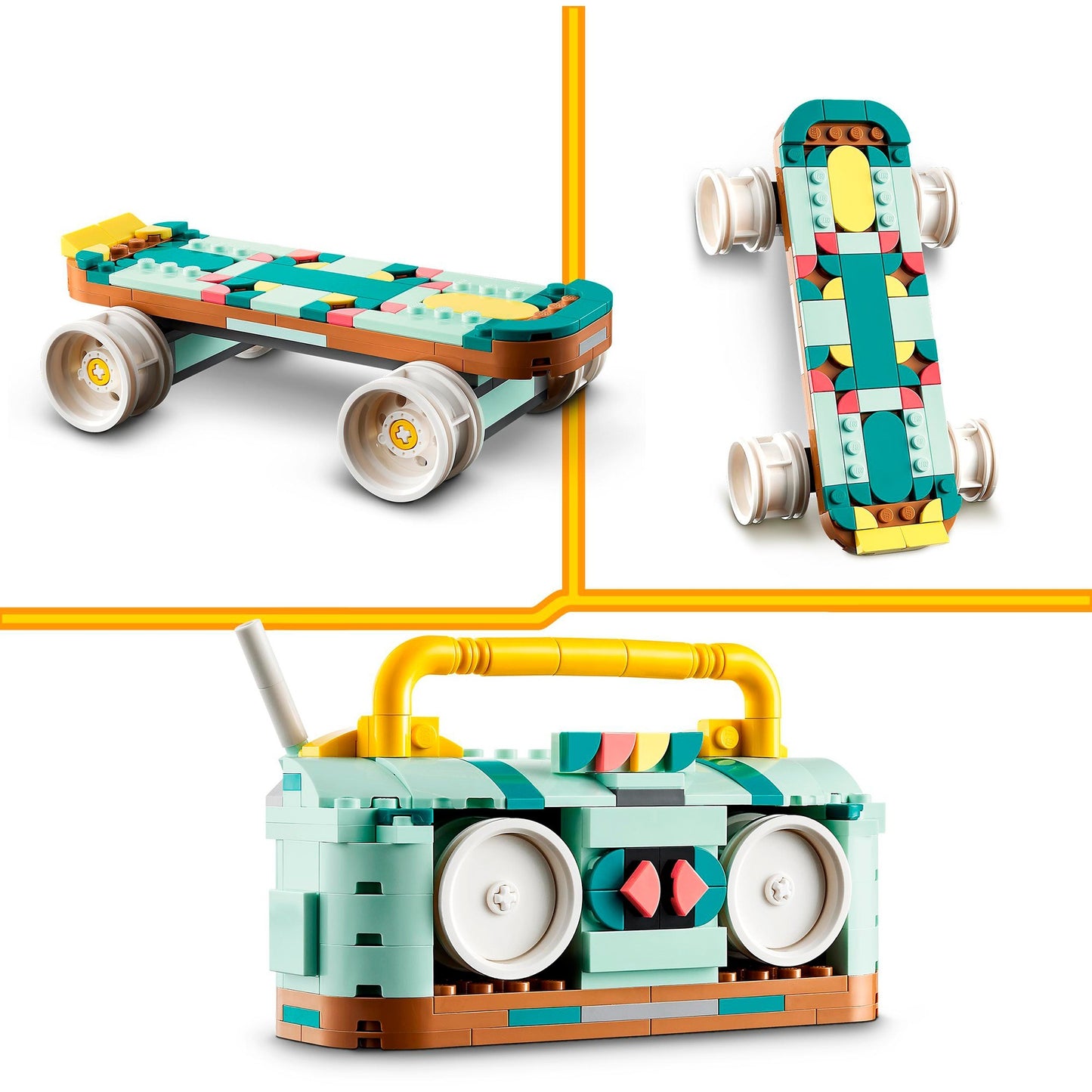 LEGO 31148 Creator 3-in-1 Rollschuh, Konstruktionsspielzeug