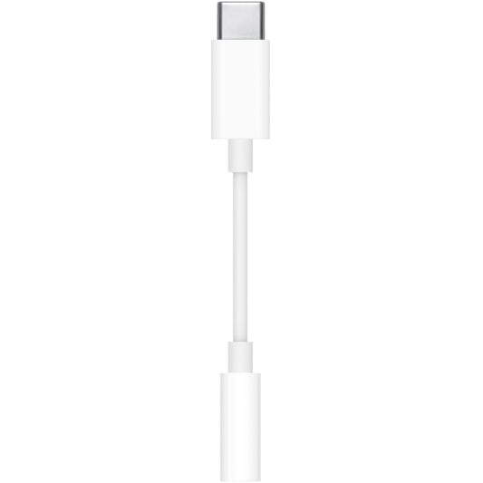 Apple USB Kopfhörer­-Adapter, USB-C Stecker > 3,5mm Klinkenbuchse (weiss, für Kopfhörer)