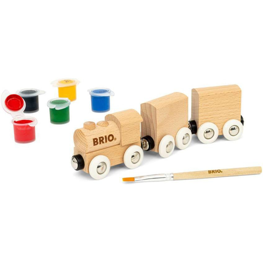 BRIO World Holzzug zum Anmalen, Spielfahrzeug