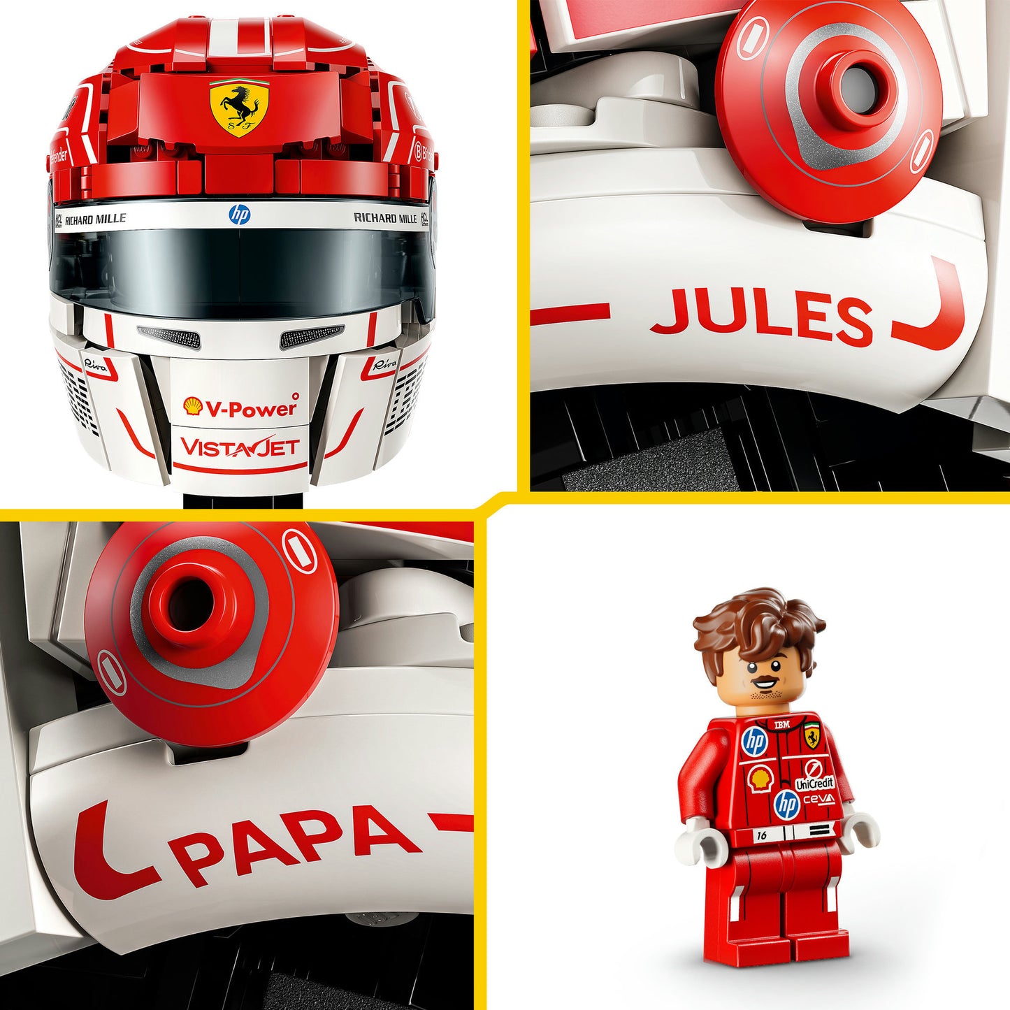 43014 Editions Scuderia Ferrari HP Charles Leclerc Helm, Konstruktionsspielzeug