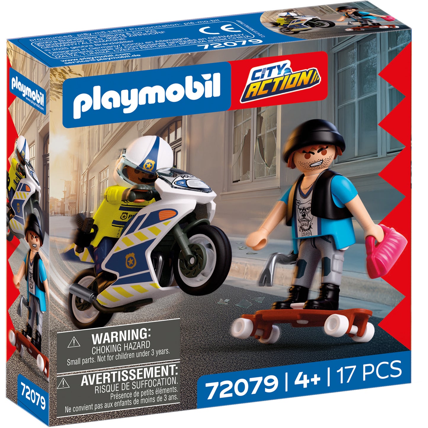 72079 City Action Verfolgungsjagd mit Motorrad, Konstruktionsspielzeug