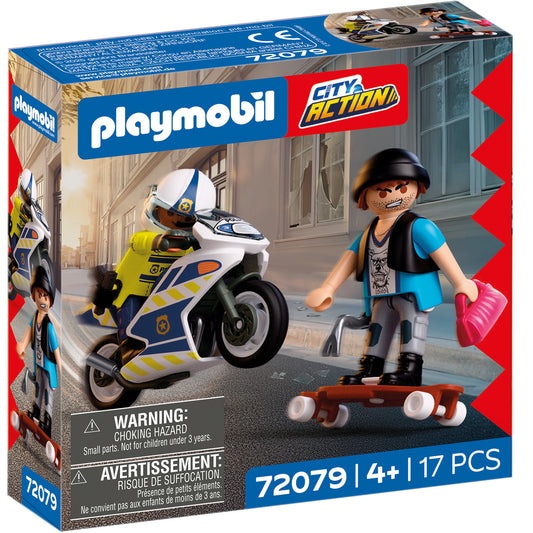 72079 City Action Verfolgungsjagd mit Motorrad, Konstruktionsspielzeug