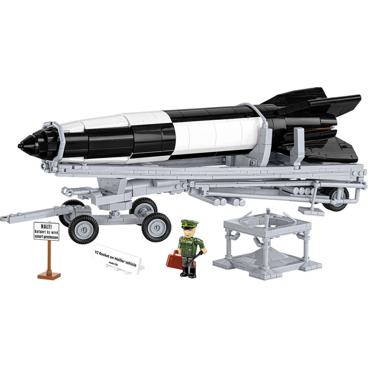 V2 Rocket on Meiller Vehicle Executive Edition, Konstruktionsspielzeug