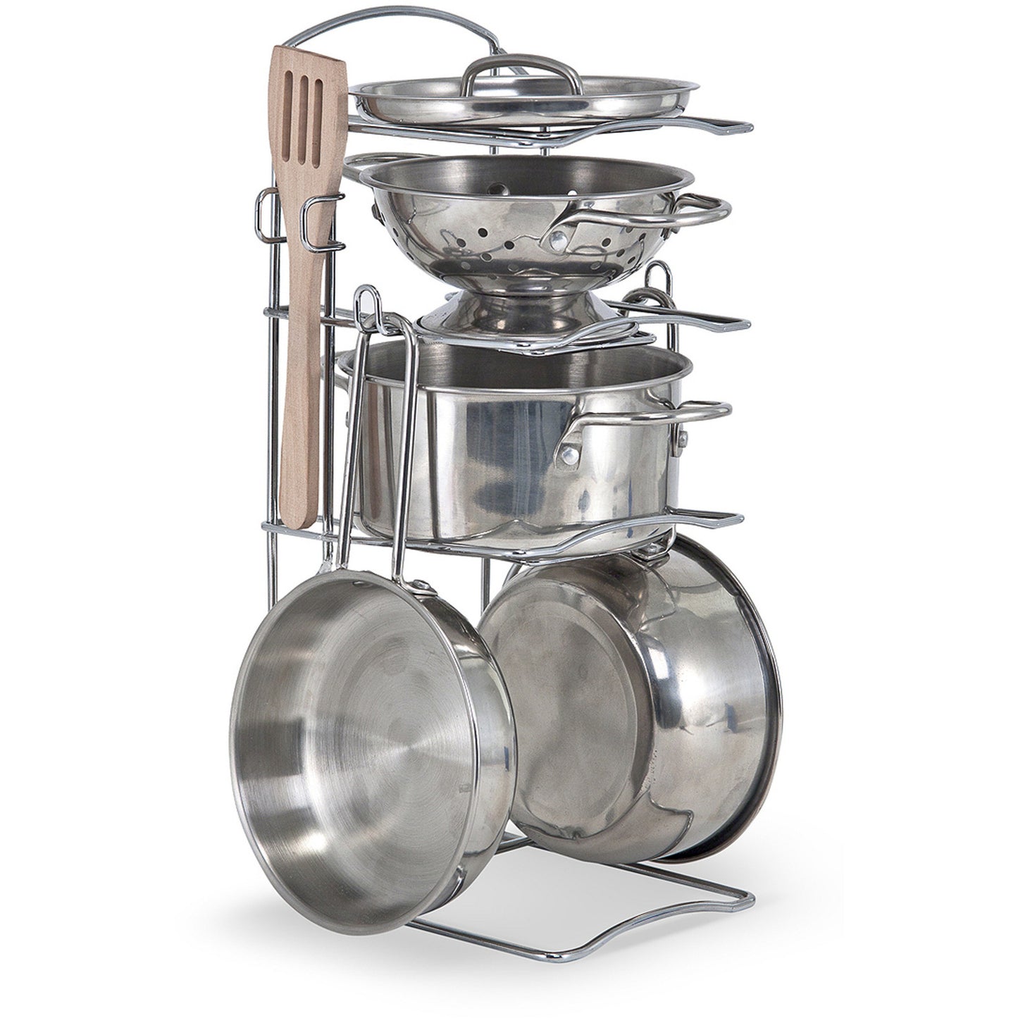 Melissa & Doug - Edelstahl Topfset, Spielküche