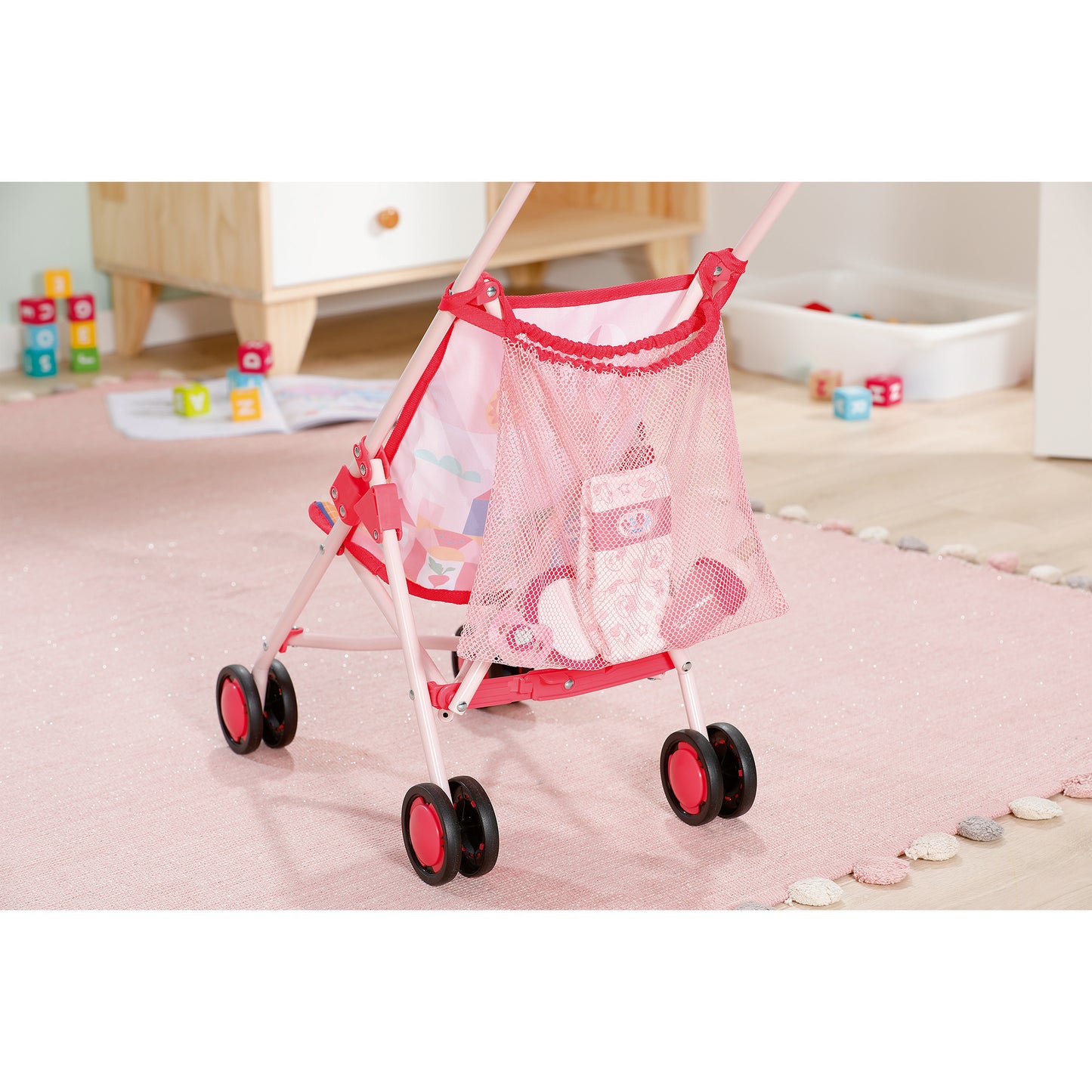 BABY born Kinderwagen mit Tasche, Puppenwagen