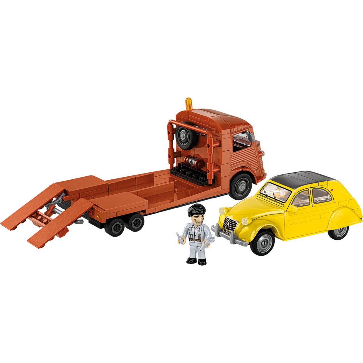 Citroen Type H Car Transporter & 2CV Type AZ, Konstruktionsspielzeug
