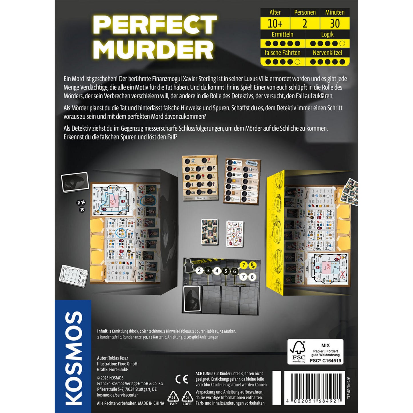 Perfect Murder, Rätselspiel