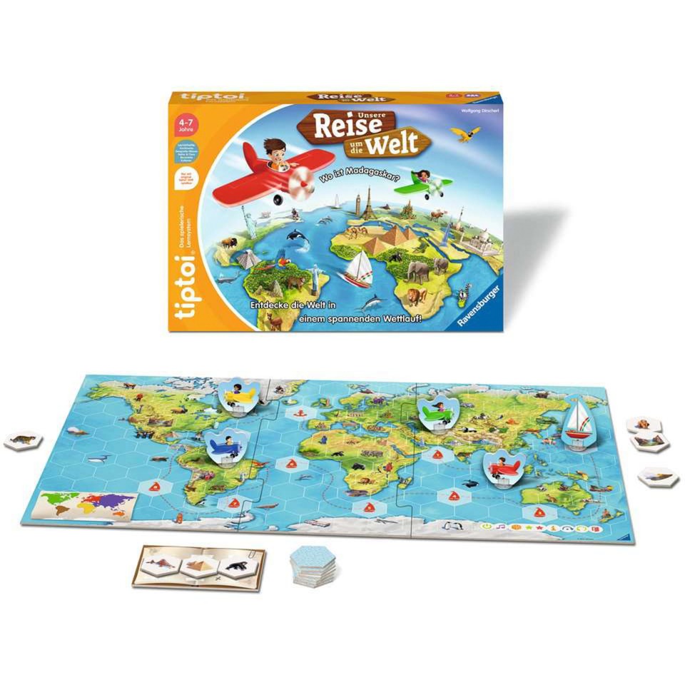 Ravensburger tiptoi Unsere Reise um die Welt, Brettspiel