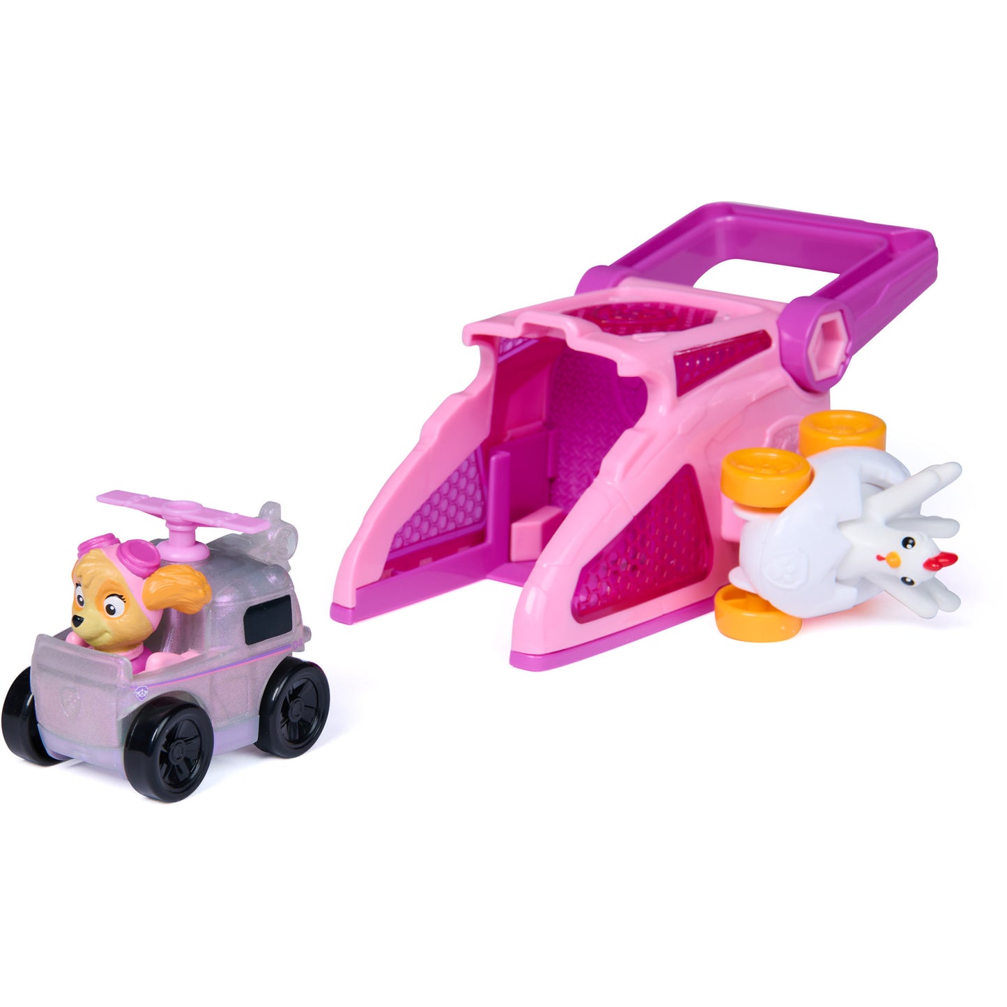 Paw Patrol - Pup Squad Launcher mit Skye und Henrietta Fahrzeugen, Spielfahrzeug