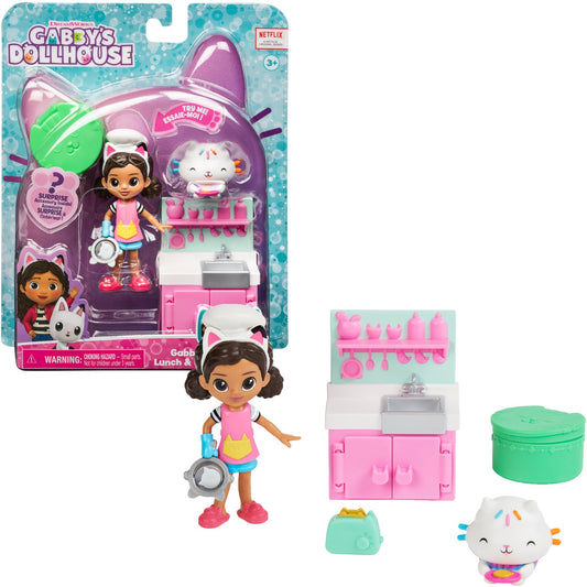 Spinmaster Gabby's Dollhouse - Cat-tivity Set Lunch and Munch