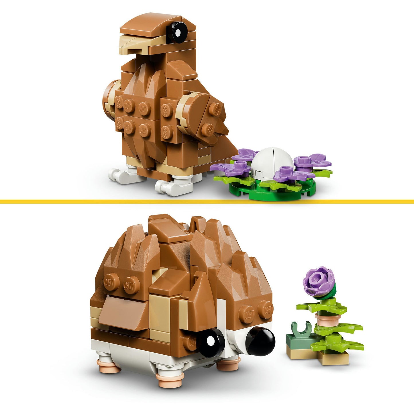 31376 Creator 3-in-1 Niedlicher Hamster mit Blume, Konstruktionsspielzeug