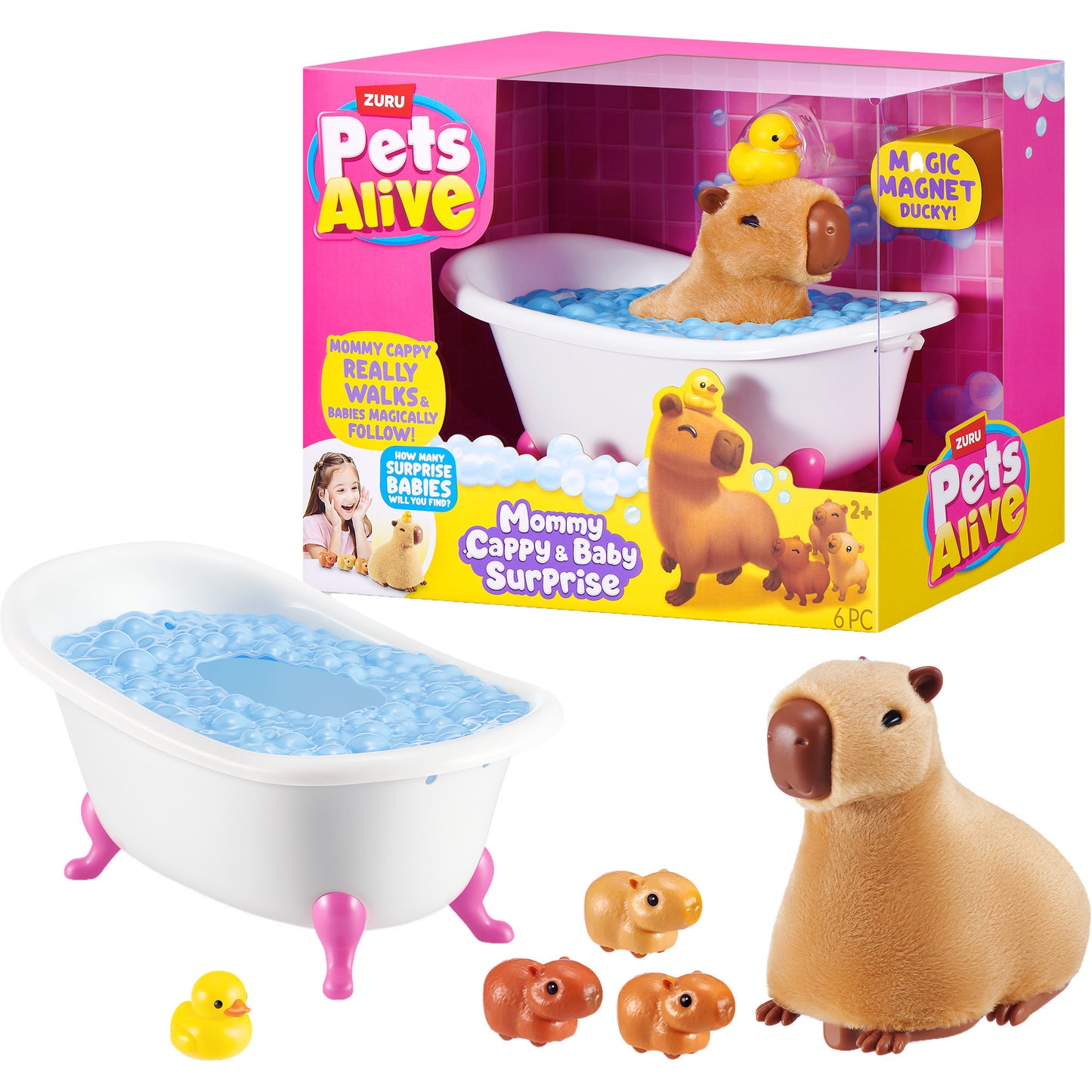 Pets Alive - Mommy Capybara and Baby Surprise, Spielfigur