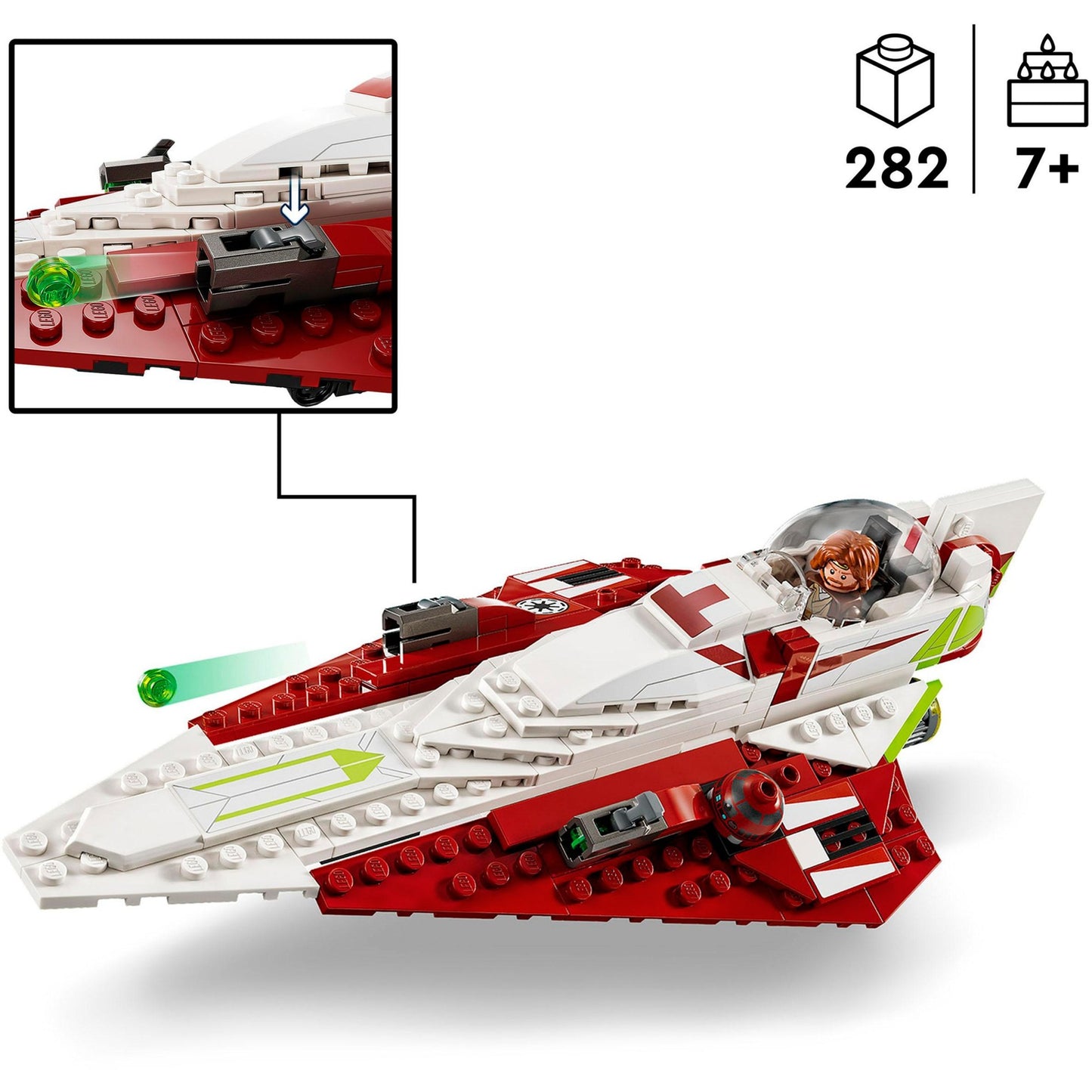 LEGO 75333 Star Wars Obi-Wan Kenobis Jedi Starfighter, Konstruktionsspielzeug