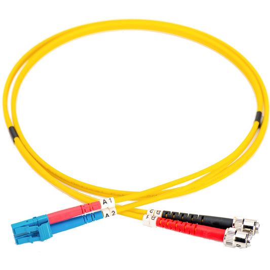 LWL Patchkabel, Duplex, LC > ST Stecker, Singlemode OS2