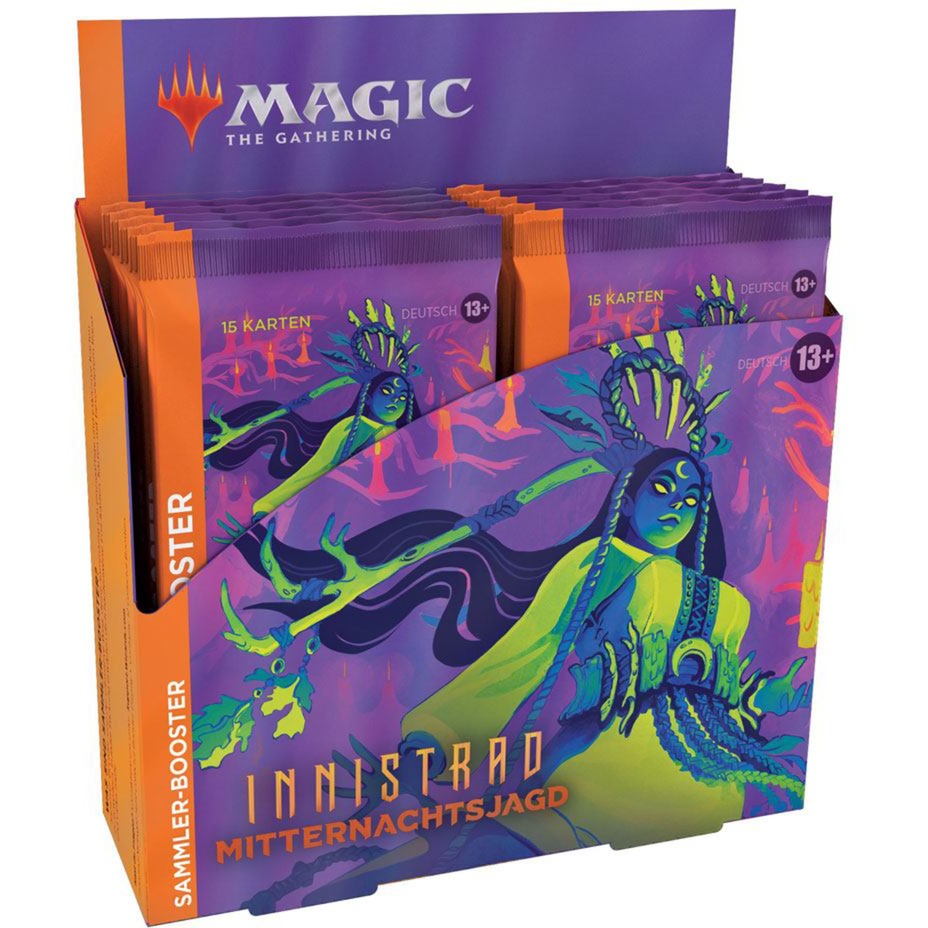 Wizards of the Coast Magic: The Gathering - Innistrad: Mitternachtsjagd Sammler-Booster Display deutsch