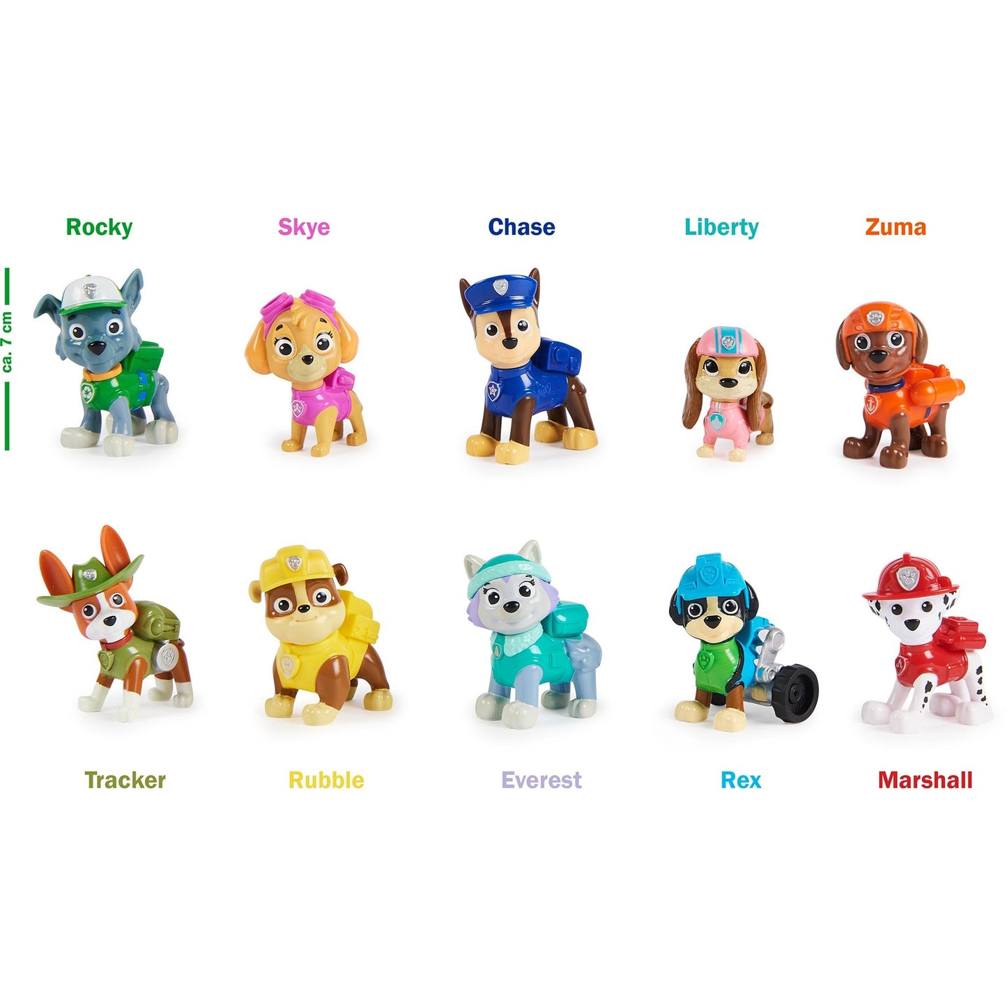 Spinmaster PAW Patrol - Action Pack Pups Geschenkset (10 Hundefiguren)