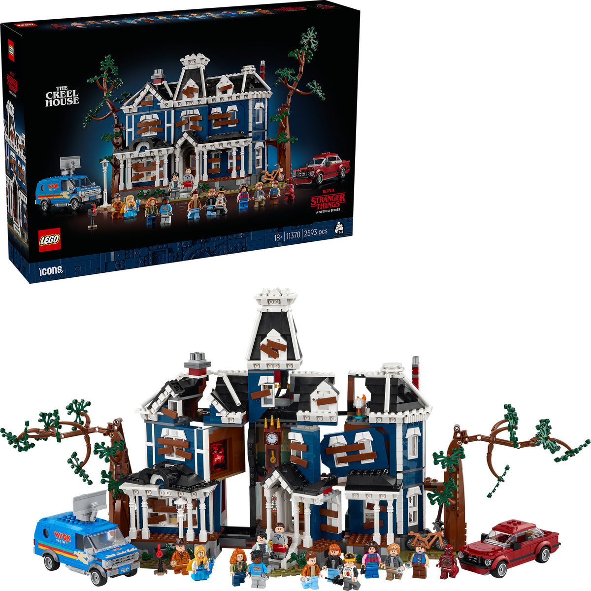 11370 Icons Stranger Things: The Creel House, Konstruktionsspielzeug