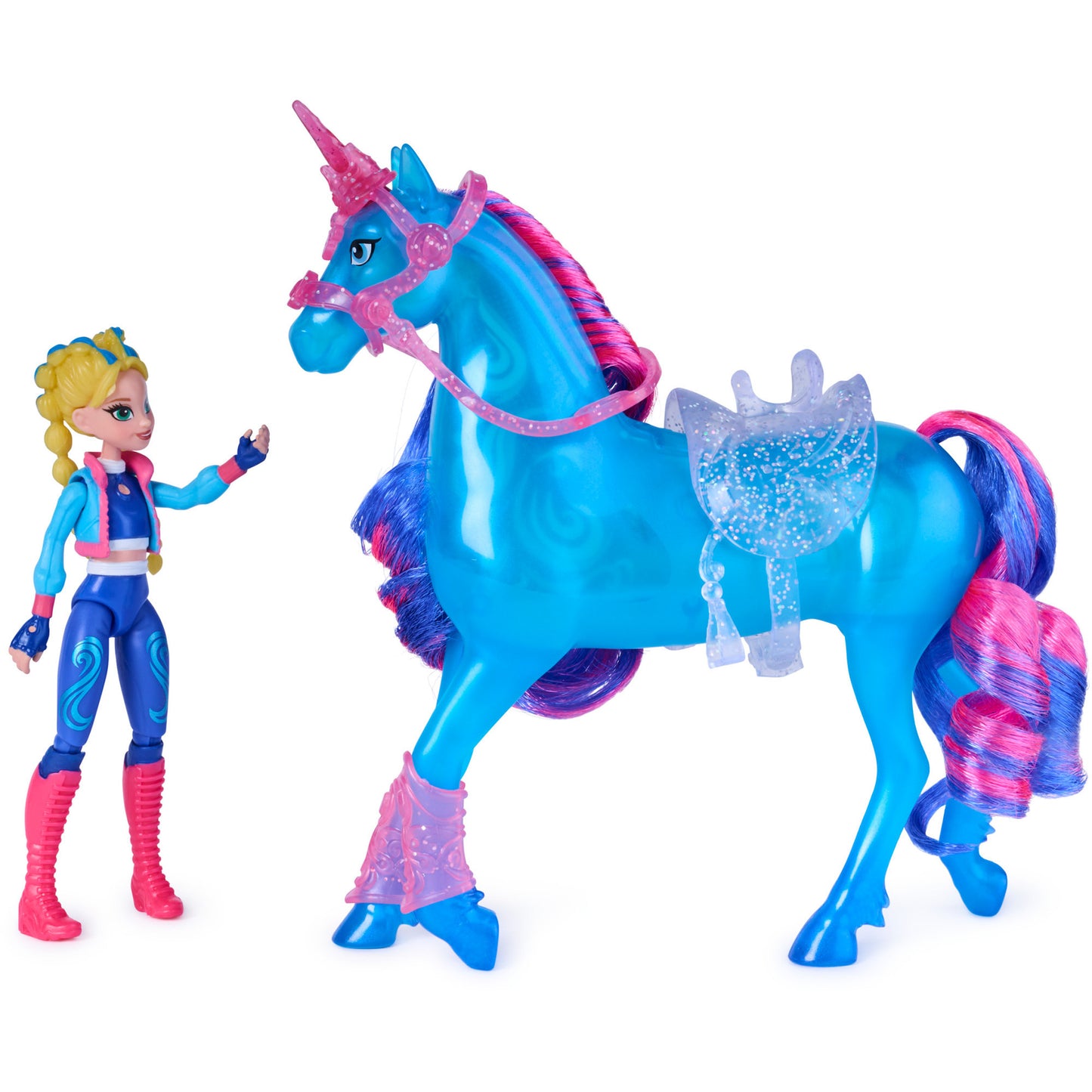 Unicorn Academy - Train and Glow River mit Isabel Set, Spielfigur