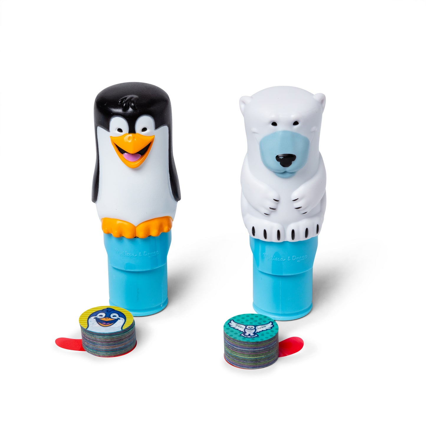 Melissa & Doug - Sticker WOW! Sticker-Stempelset 2er-Pack Winter, Basteln