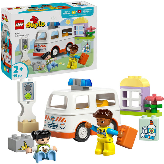 10447 DUPLO Town Rettungswagen mit Fahrer, Konstruktionsspielzeug
