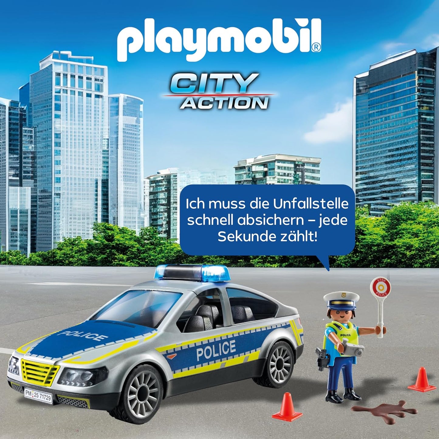 71729 Action Heroes Polizei Streifenwagen, Konstruktionsspielzeug